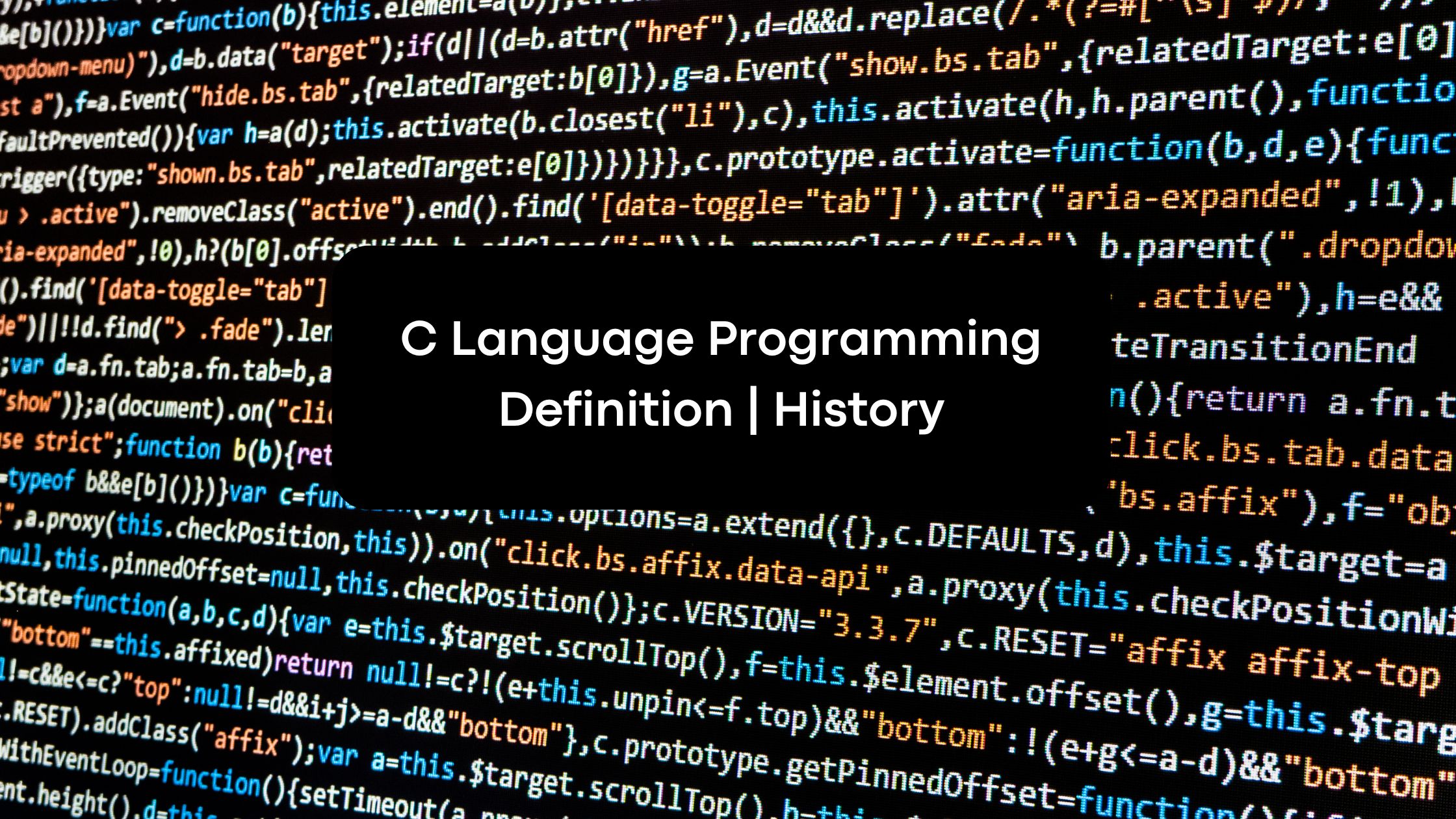 C Language Programming | Definition | History